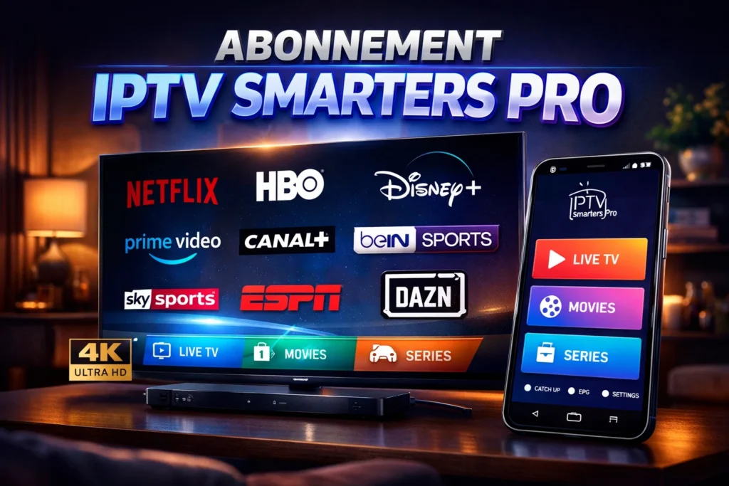 Abonnement iptv smarters pro